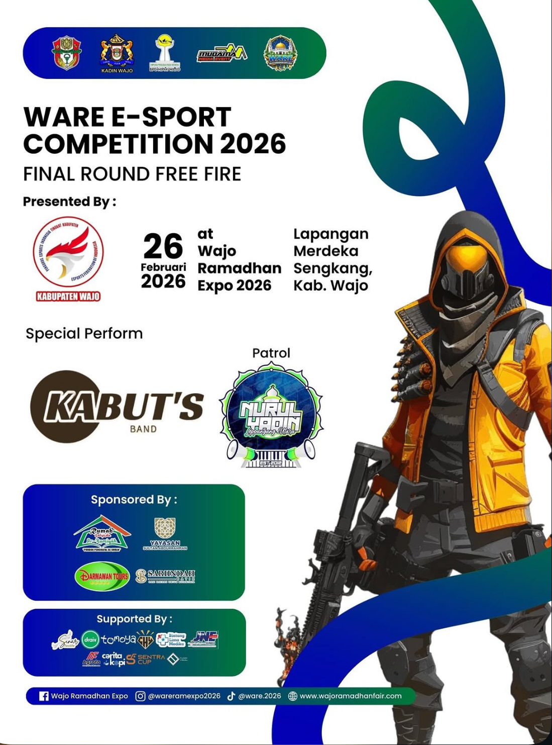 Final Esport Free Fire, Patrol Performance, Band Performance